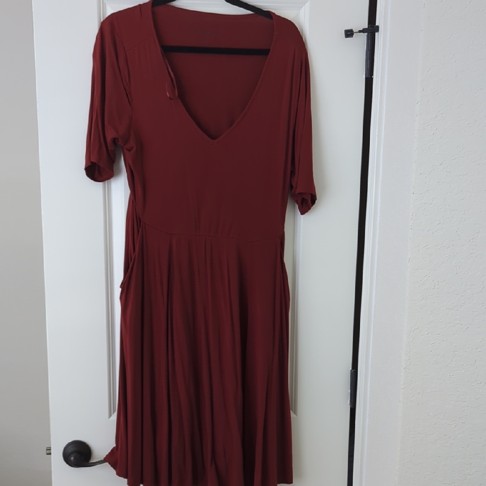 Torrid Deep Red Midi Dress